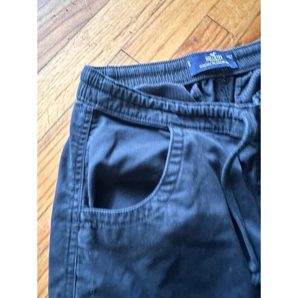 Hollister Black Cargo Parachute Joggers Baggy S Y2K Streetwear - Picture 4 of 7